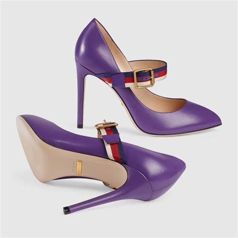 gucci purple heels|Gucci cindi heels.